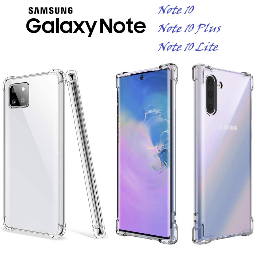 Ốp Samsung Note 10 / Note 10 Plus / Note 10 Lite / Note 10+ - Dẻo Trong Chống Sốc Bảo Vệ Camera