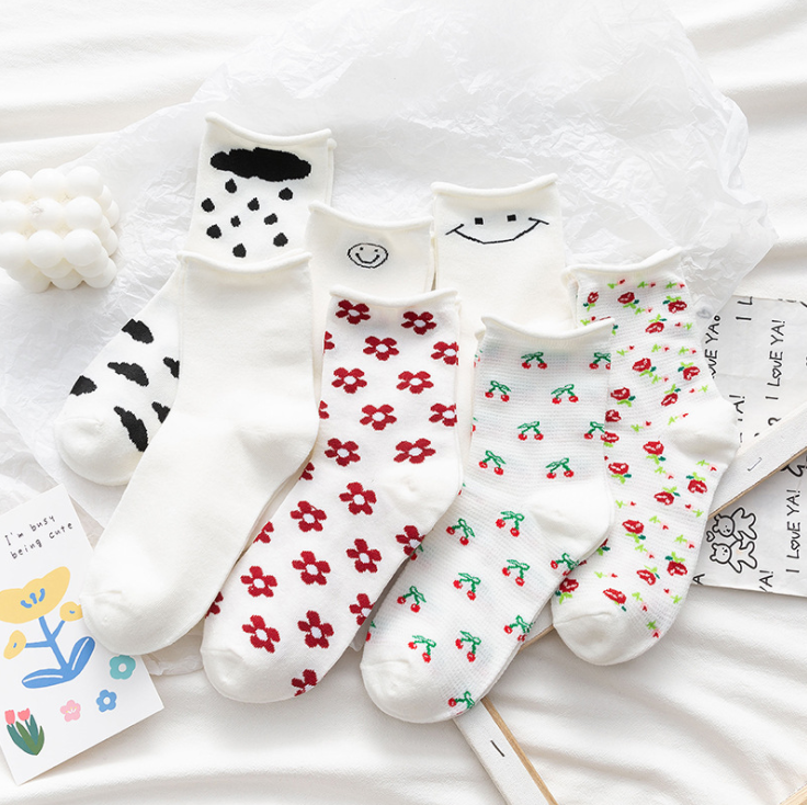 Tất Vớ Cao Cổ Nữ Mix Hình Siêu Cute