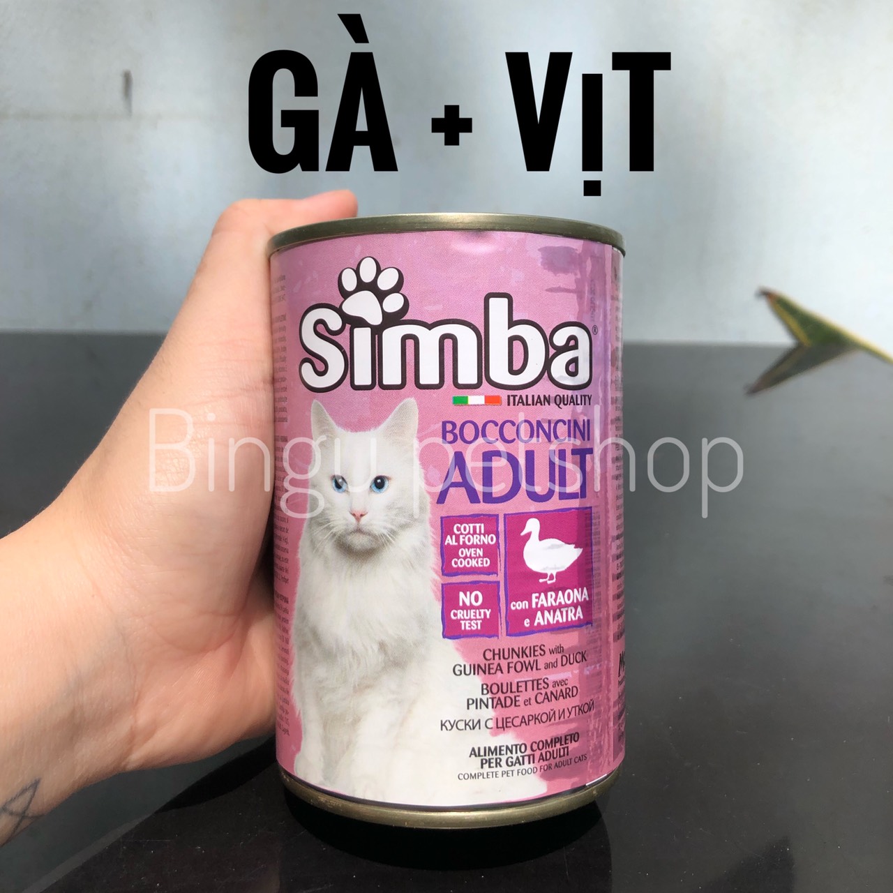 [TIẾT KIỆM] Pate lon cho mèo SIMBA lon 415gr