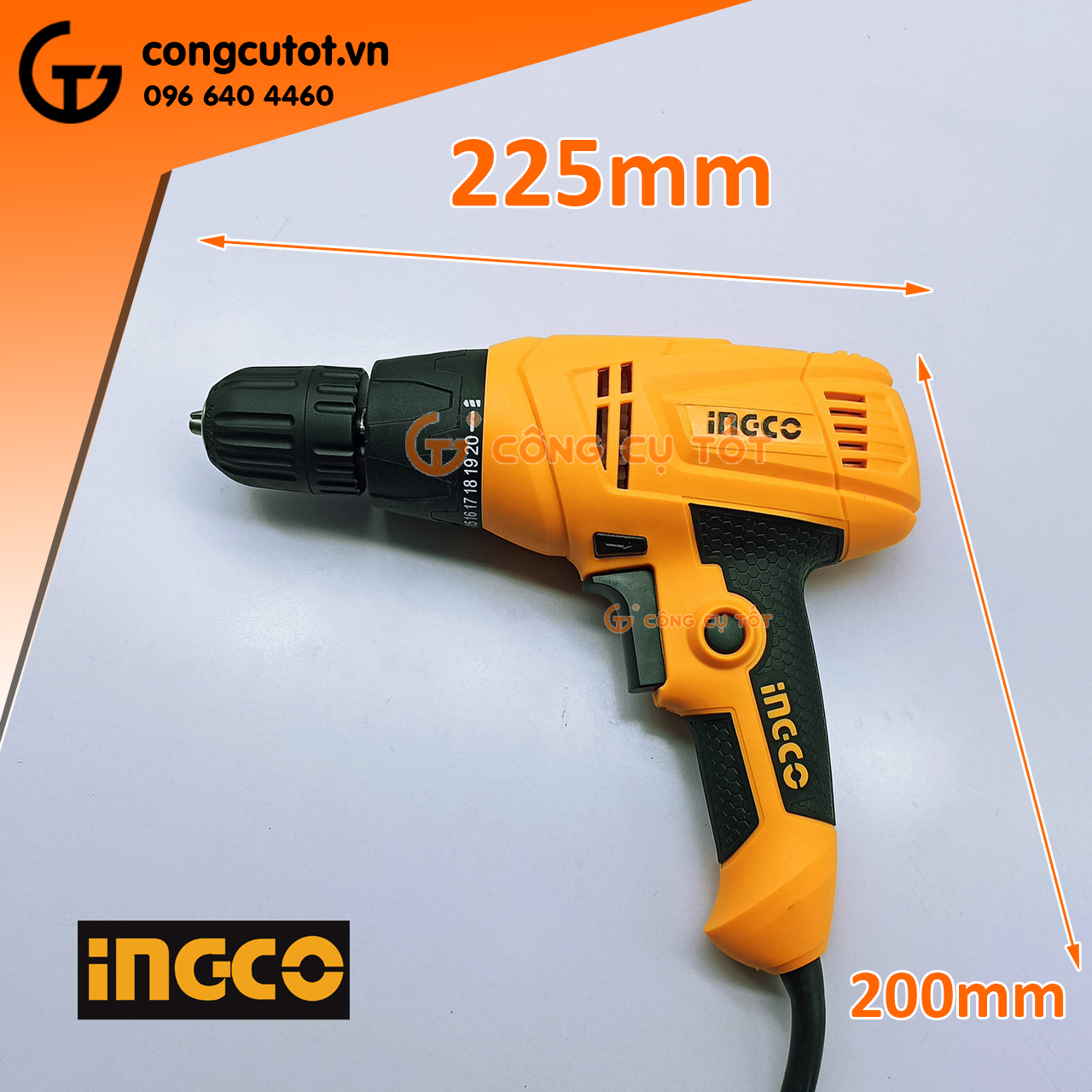 Máy khoan vặn vít cầm tay 10mm 280W INGCO ED2808