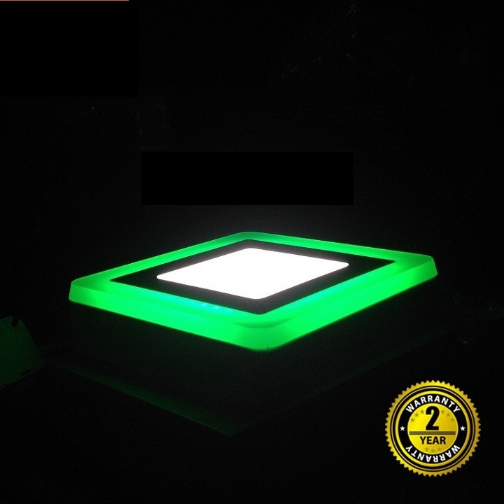 Đèn led ốp trần đổi màu XANH LÁ  16W 3 chế độ ánh sáng
