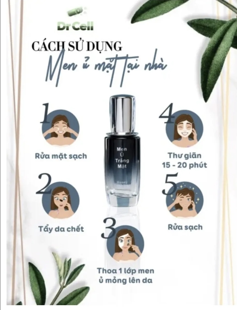 Men Ủ trắng mặt Dr cell chính hãng