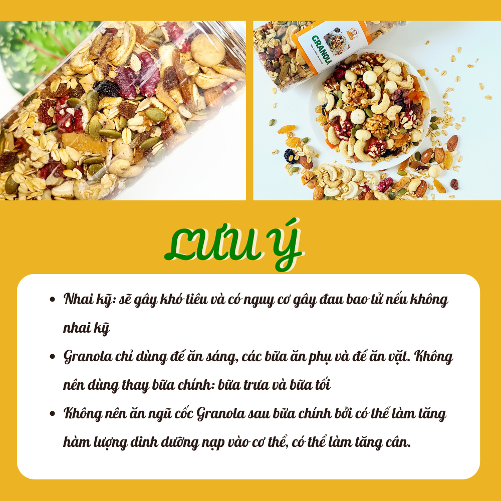 Granola ngũ cốc hạt ăn kiêng, giảm cân An An Food 20% yến mạch - 12 loai loại hạt dinh dưỡng mix cùng trái cây sấy Óc chó đỏ, vàng, macca, hạnh nhân, nhân bí xanh, hạt điều, nho khô, dâu sấy,... không đường