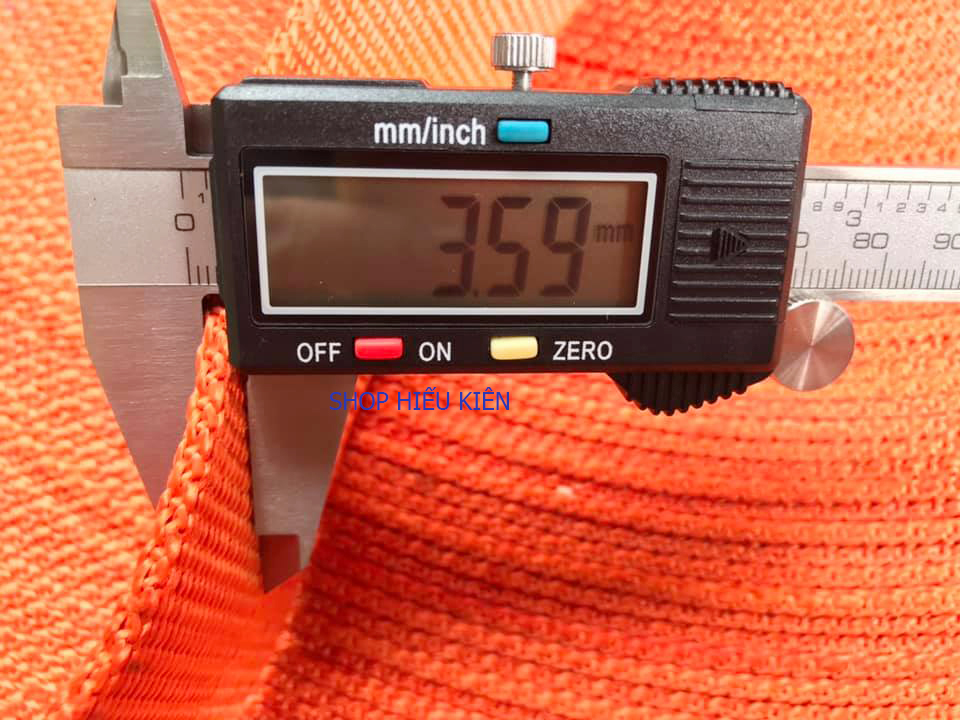 Dây dù bản dẹp 4,8cm cao cấp , dày 3mm - 5 mét . màu cam