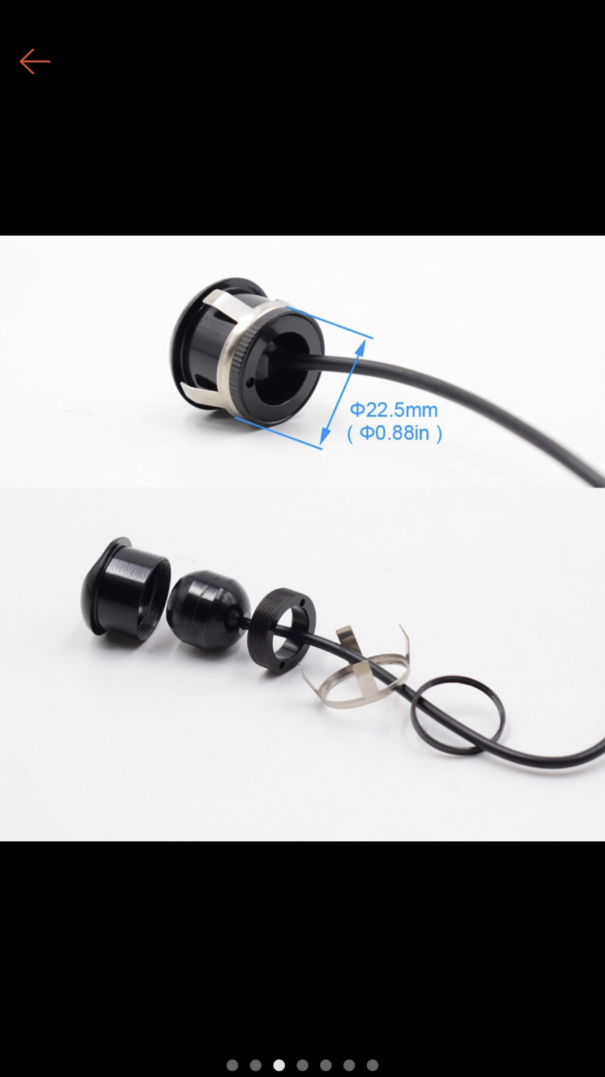 Camera Cặp Lề Ô Tô AHD 361 Xoay 360 Độ