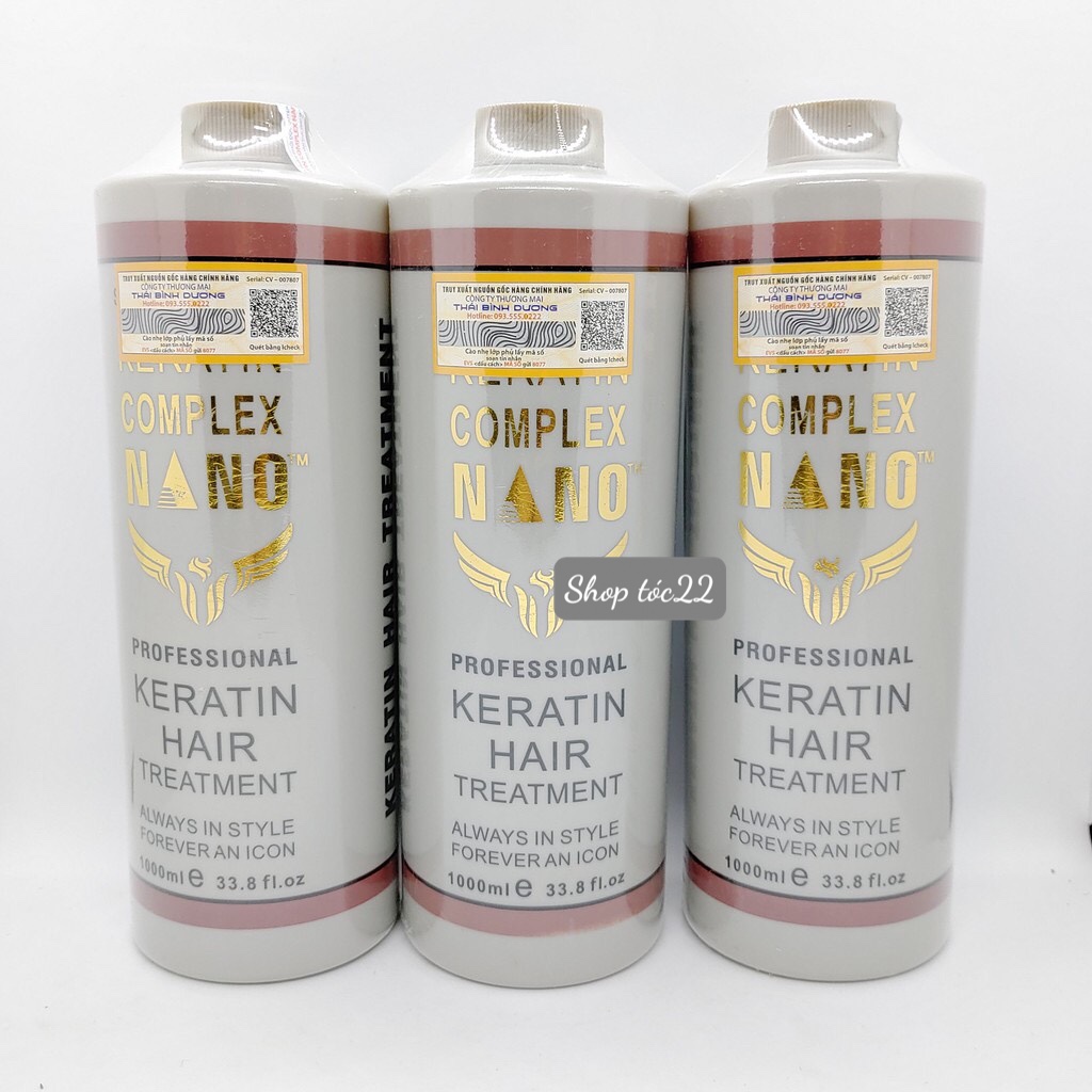 Keratin Complex Nano hàng chuẩn chuyên phục hồi tóc hư nát 1000ml