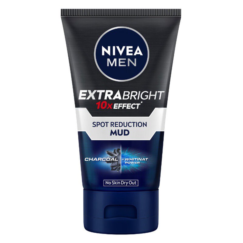 Sữa Rửa Mặt Sáng Da Mờ Thâm Mụn Nivea Men Extra White Dark Spot Reduction Detox Mud