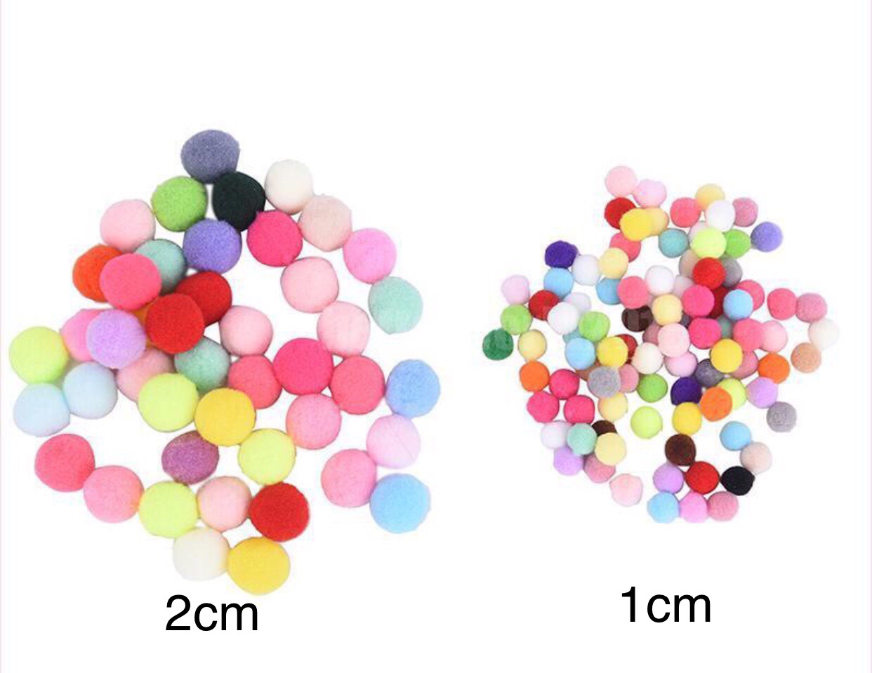 [HCM]20 quả pom pom lụa đủ màu sắc