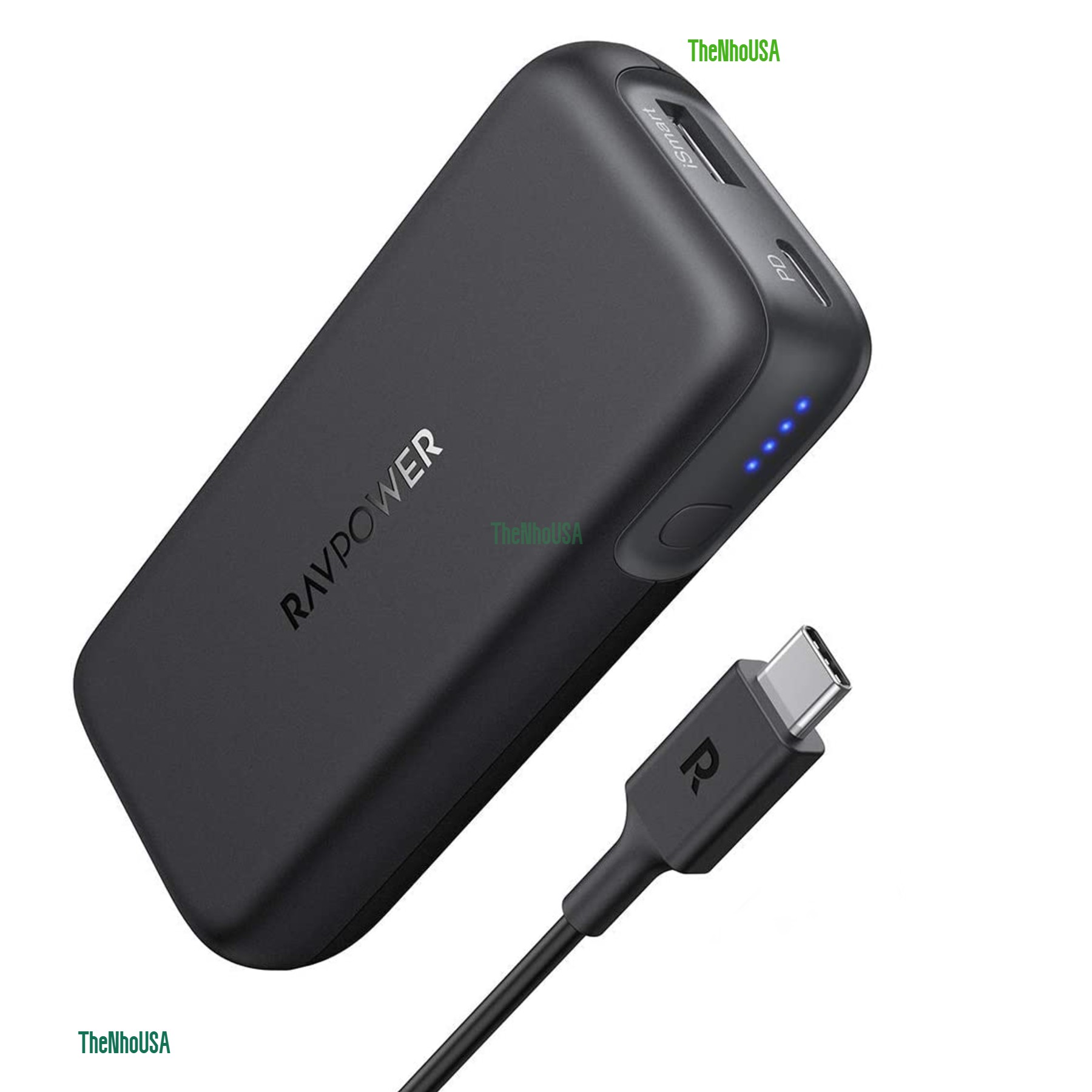 [Nhập LAZSOCIAL100K giảm 15% tối đa 100K]Sạc dự phòng RAVPower 10000mAh 29w (RP-CPBN001)
