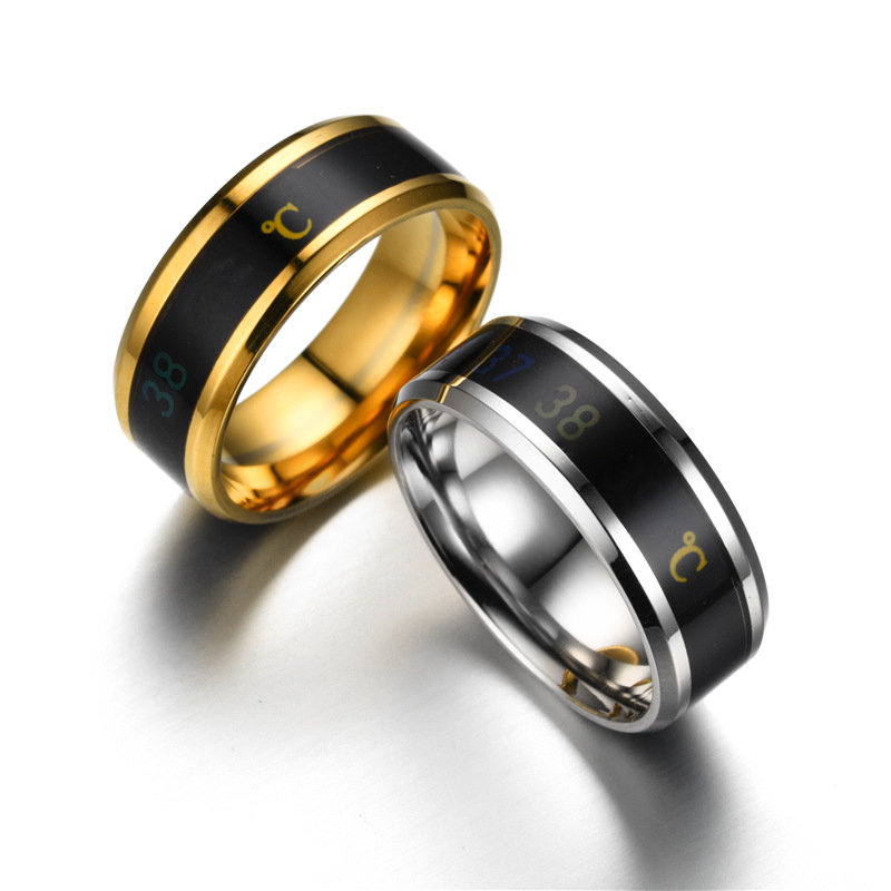Nhẫn nam đo nhiệt độ thông minh - ring smart