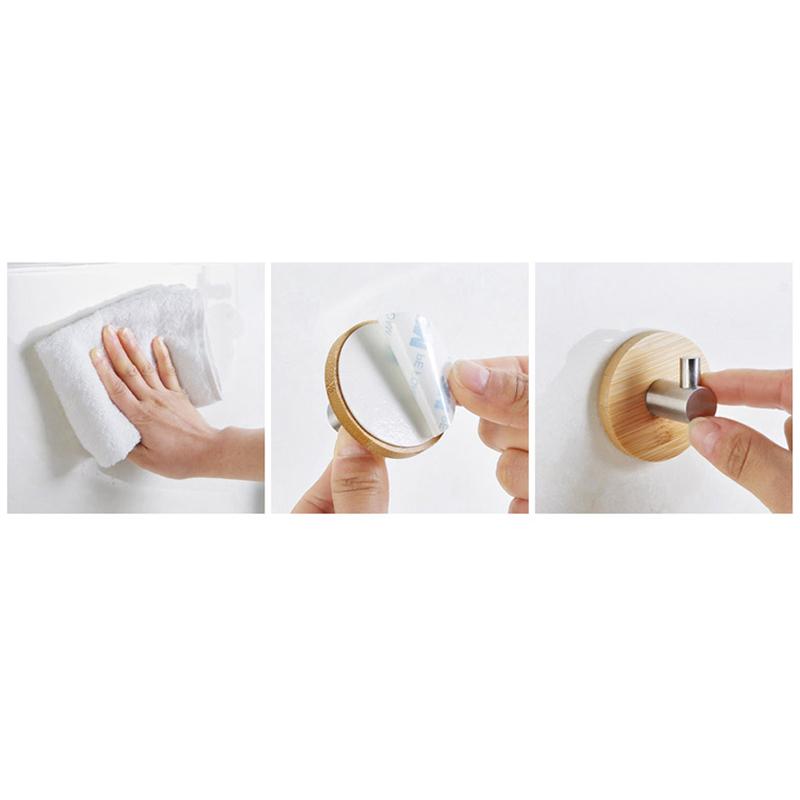 [Hcm]Super Sturdy Wooden Wall Hooks, Combo of 4 Hooks