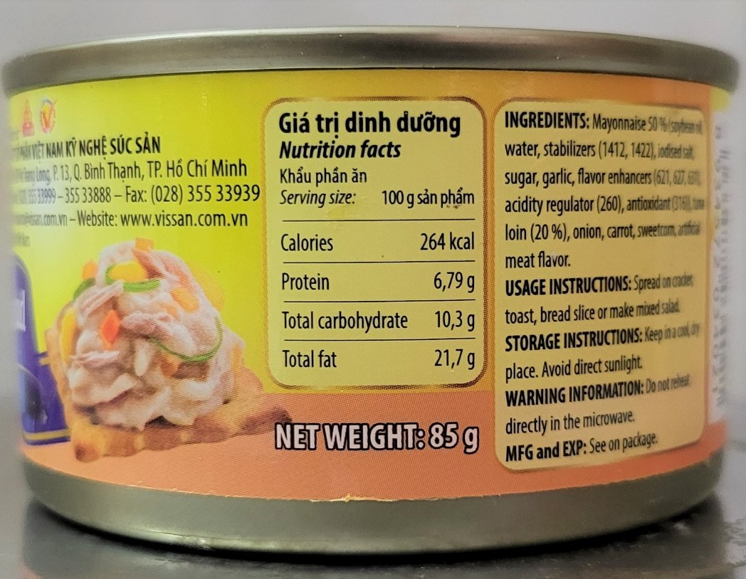 [Hộp nhỏ 85g] CÁ NGỪ XỐT MAYONNAISE [VN] VISSAN Tuna Spread