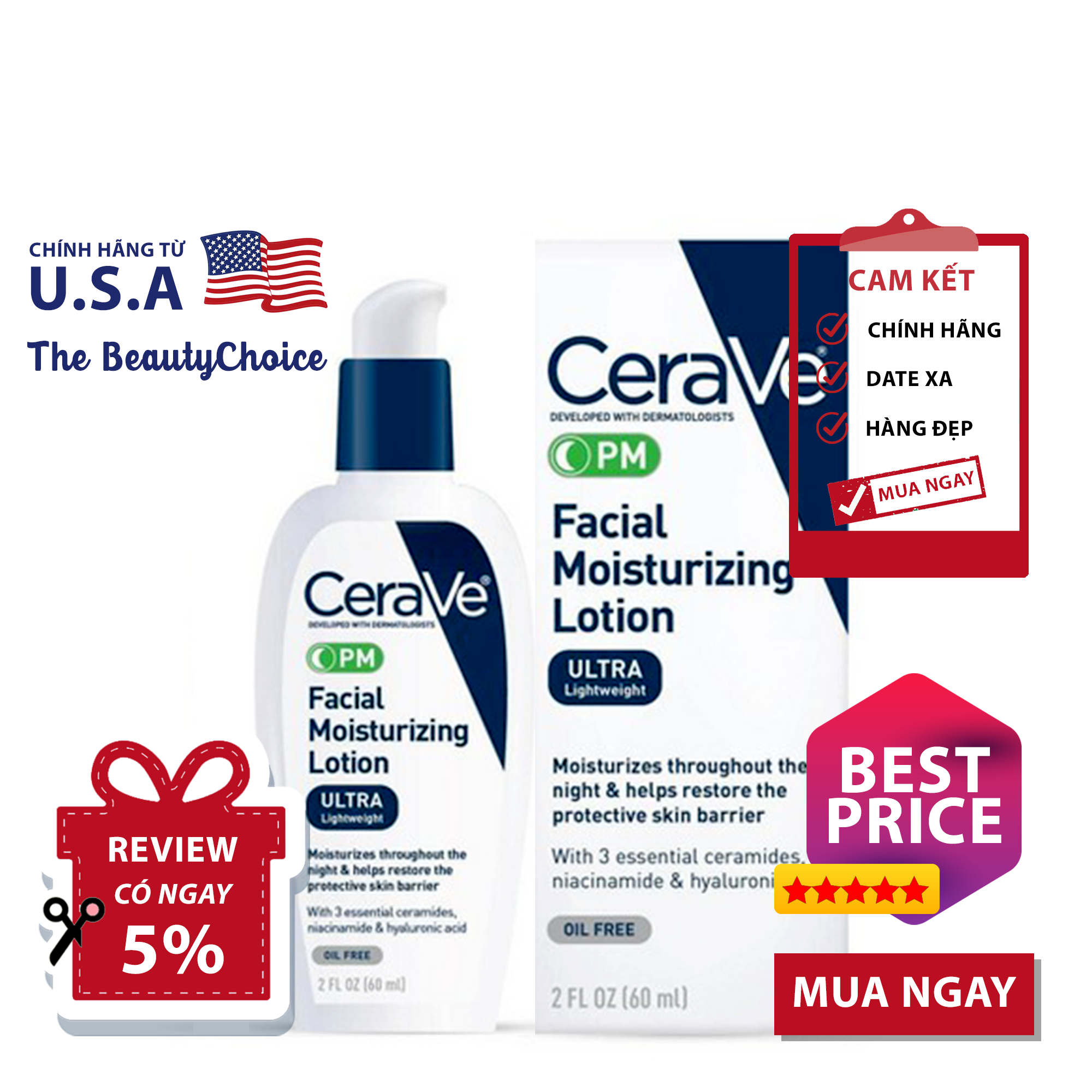 CeraVe Facial Moisturizing Lotion PM