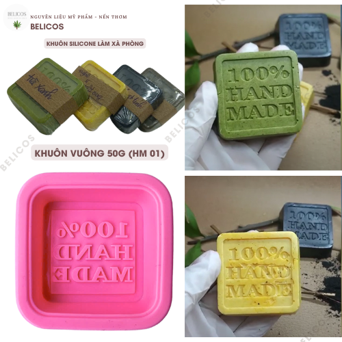 Khuôn Silicone làm xà phòng handmade