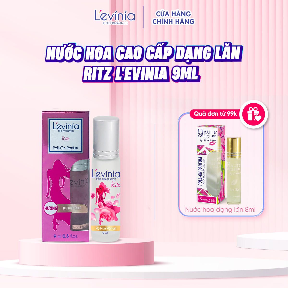 Nước Hoa Cao Cấp Dạng Lăn L'evinia RITZ 9ml