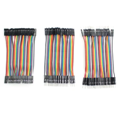 120PCS Dupont Line Male to Male Male to Female and Female to Female Jumper Wire Dupont Cable for Arduino DIY Electronic Kit