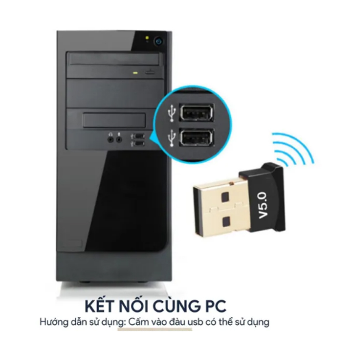 USB Bluetooth 6.0 UGREEN \ 5.4 5.3 5.1 5.0 Dongle Adapter Essager Cho Máy Tính Laptop Windows 11/10/8.1 TP-Link Orico
