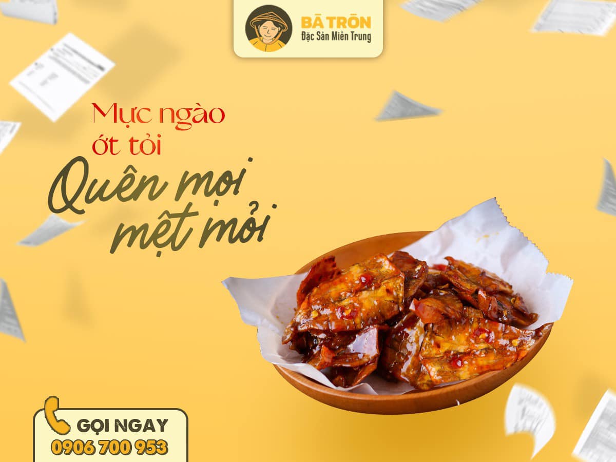 [HCM]Mực Rim 250gr Đặc Sản Bình Định Bà Tròn