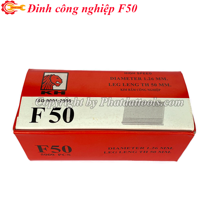 Đinh bắn gỗ công nghiệp F50-hộp 5000 đinh