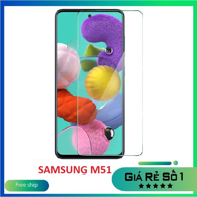 Samsung M51 - Kính cường lực thường trong suốt không full màn Samsung M51