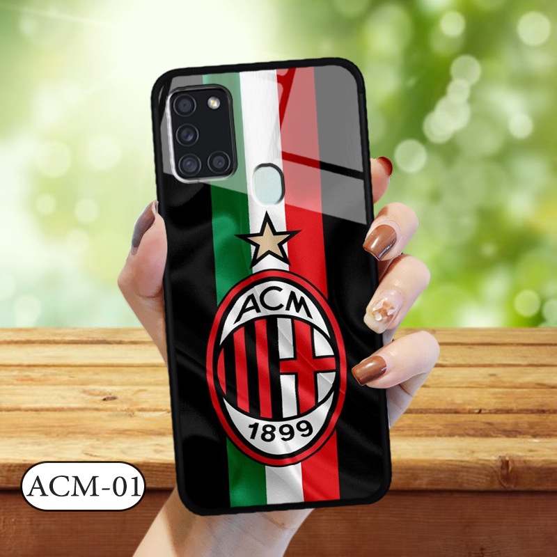 Ốp lưng kính 3D Samsung A21S hình đội bóng