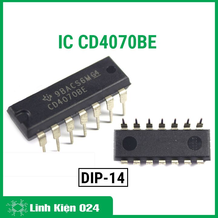 Ic cd4070be dip14 14 chân cắm