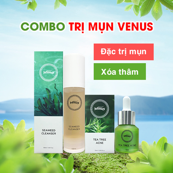 [HCM]Combo Sạch Mụn Thâm Trắng Da Venus