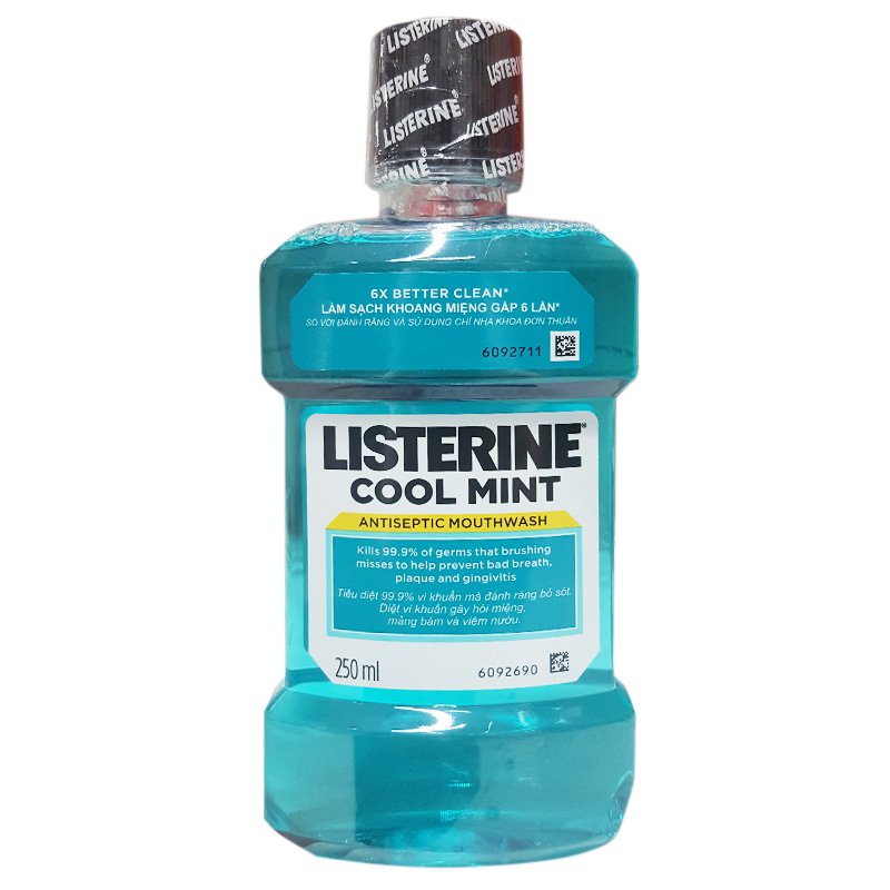 [Siêu thị WinMart] - Nước súc miệng Listerine coolmint chai 250ml
