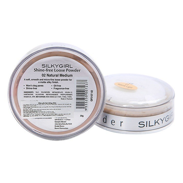 Phấn phủ dạng bột silkygirl shine free loose powder 15g - 2986