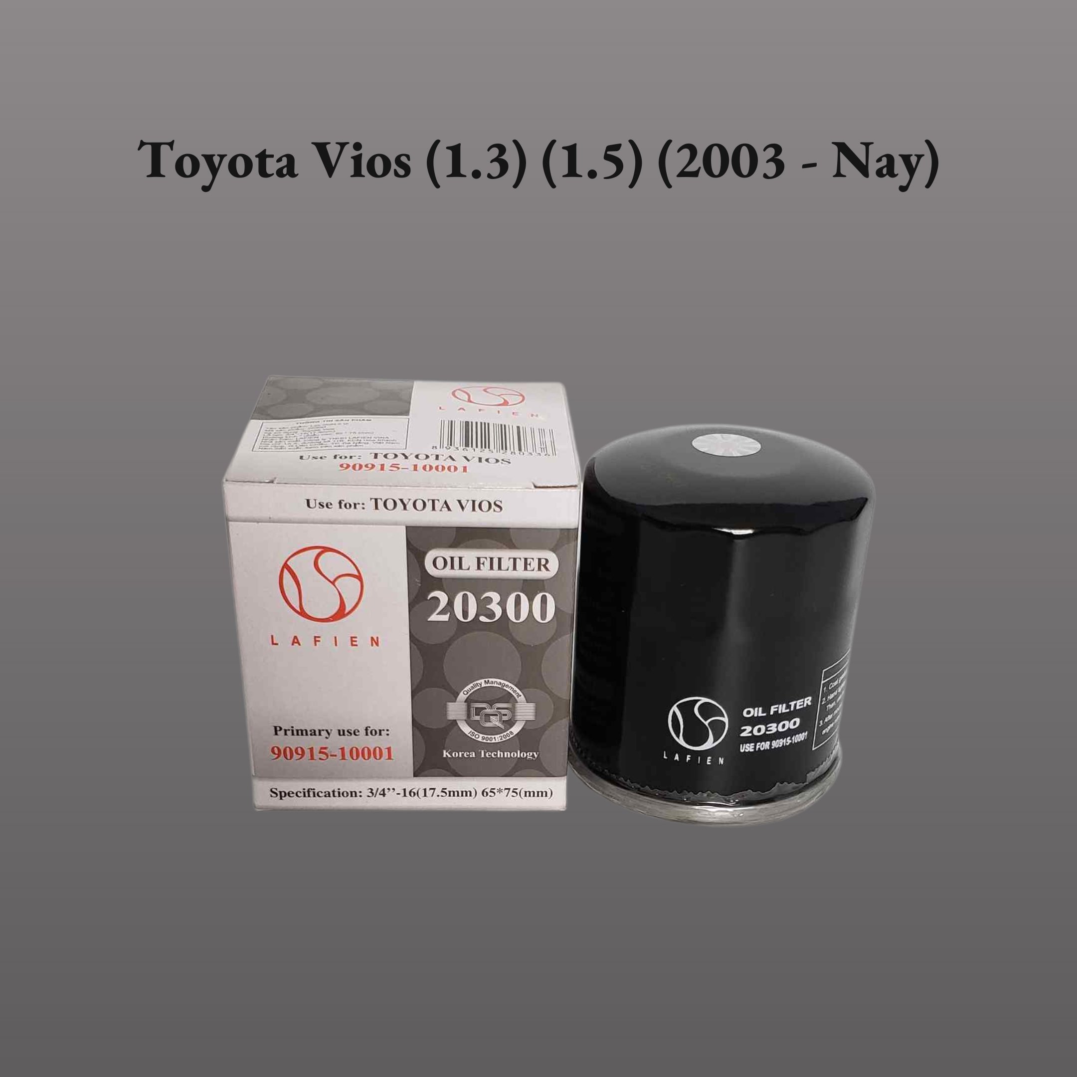 Lọc nhớt Toyota Vios (1.3) (1.5) (2003 - Nay)