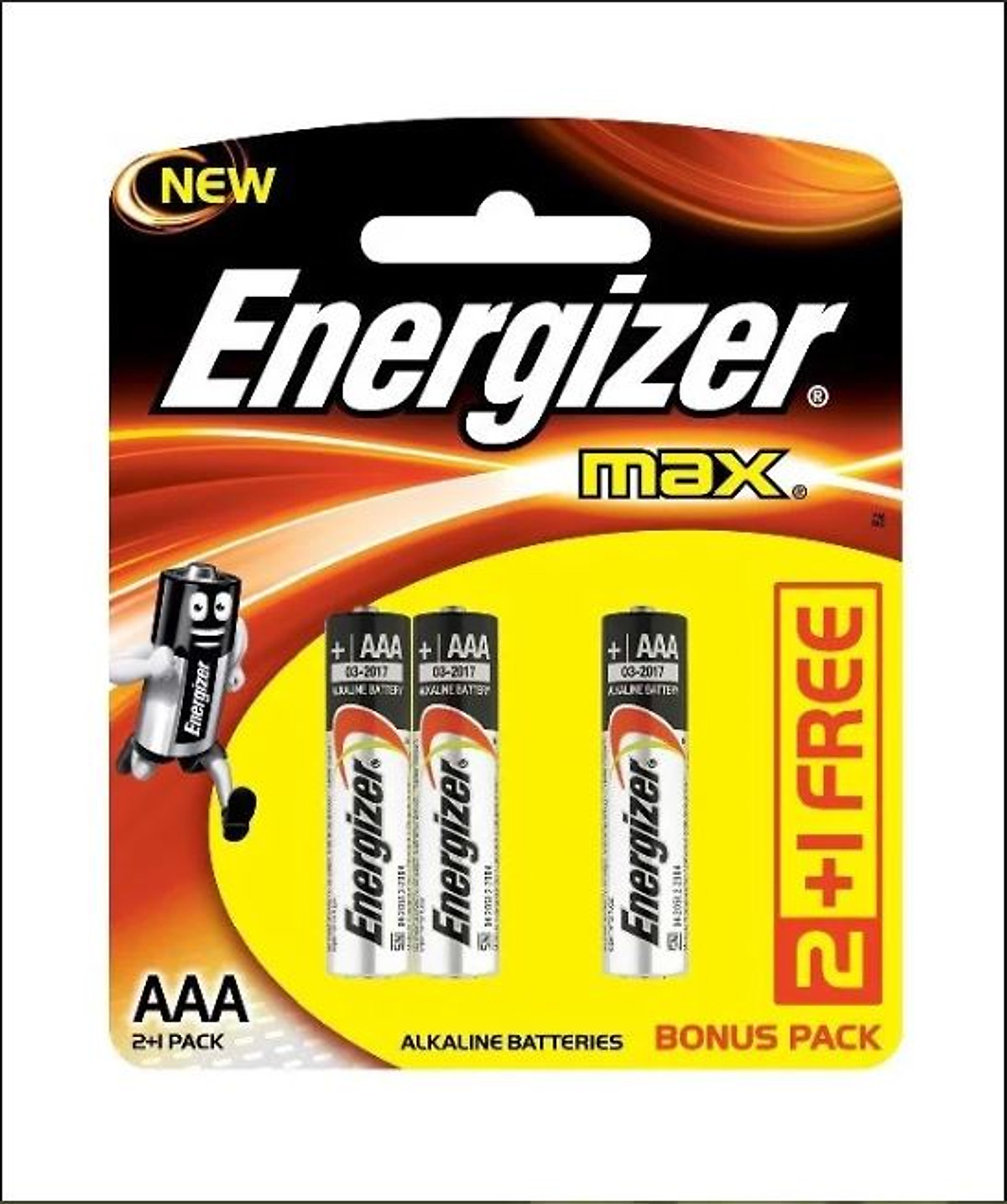 Bộ 2 Vỉ Pin Energizer Alkaline Max AAA E92 2+1- Hàng Chính Hãng - LEDORA