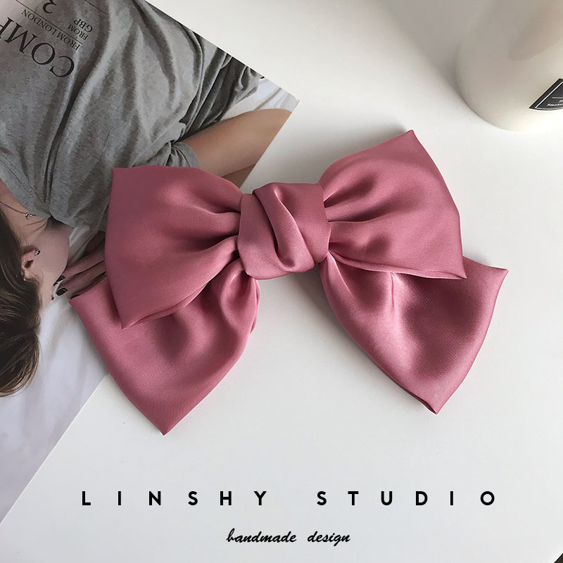 Nơ Kẹp Tóc Nữ Bản To Hàn Quốc Nữ Tính