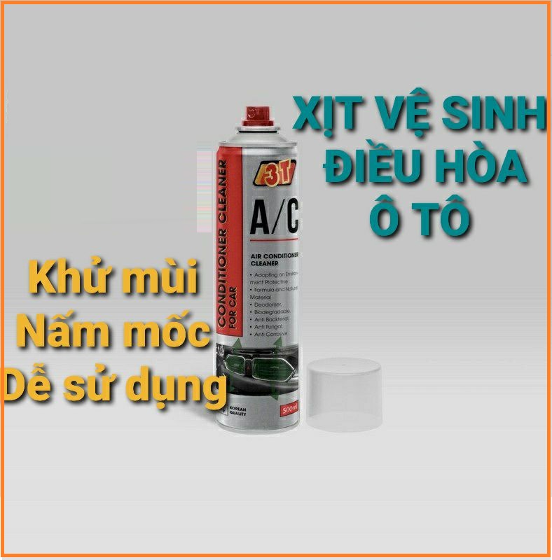 xịt bọt vệ sinh điều hòa ô tô 3T