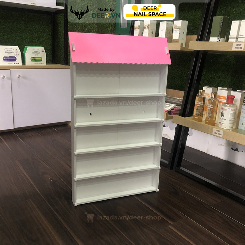 Deer-shelf for water nail polish pedicure hanging wall