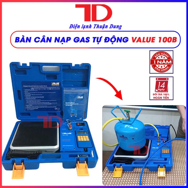 Bàn cân nạp gas tự động value 100B - Điện Lạnh Thuận Dung