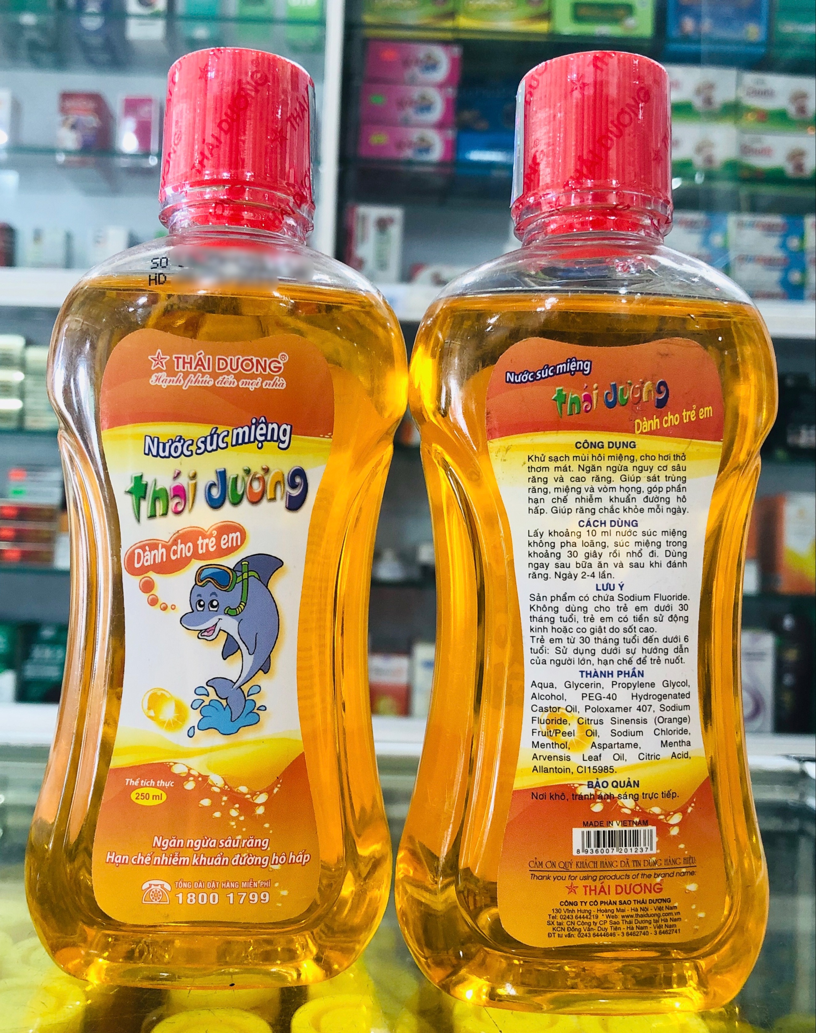 [HCM]Nước súc miệng Thái Dương (dành cho trẻ em) 250ml