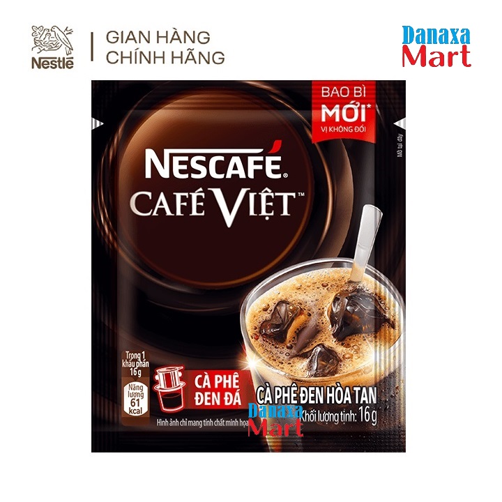 Combo 3 Bịch Cà phê hòa tan NESCAFÉ Café Việt Cà phê đen đá (Bịch 35 gói x 16g)