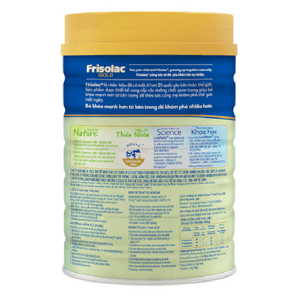 Sữa Frisolac Gold số 2 850g (6-12 tháng)