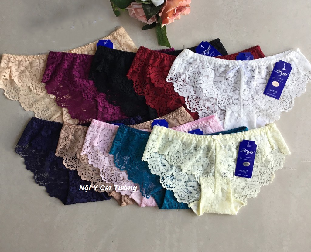 Quần lót nữ boya ren - bộ 10 quần , quần lót nữ, quần lót ren, quan lot nu