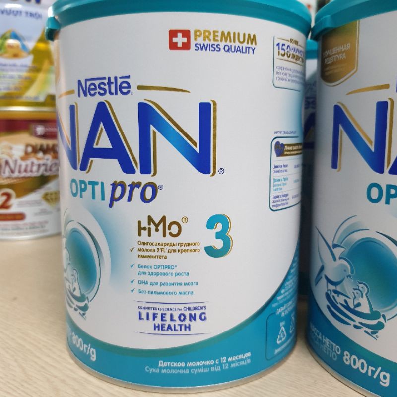 [MẪU MỚI HMO] Sữa Bột Nan Nga Số 1,2,3,4 - 800G DATE 2022