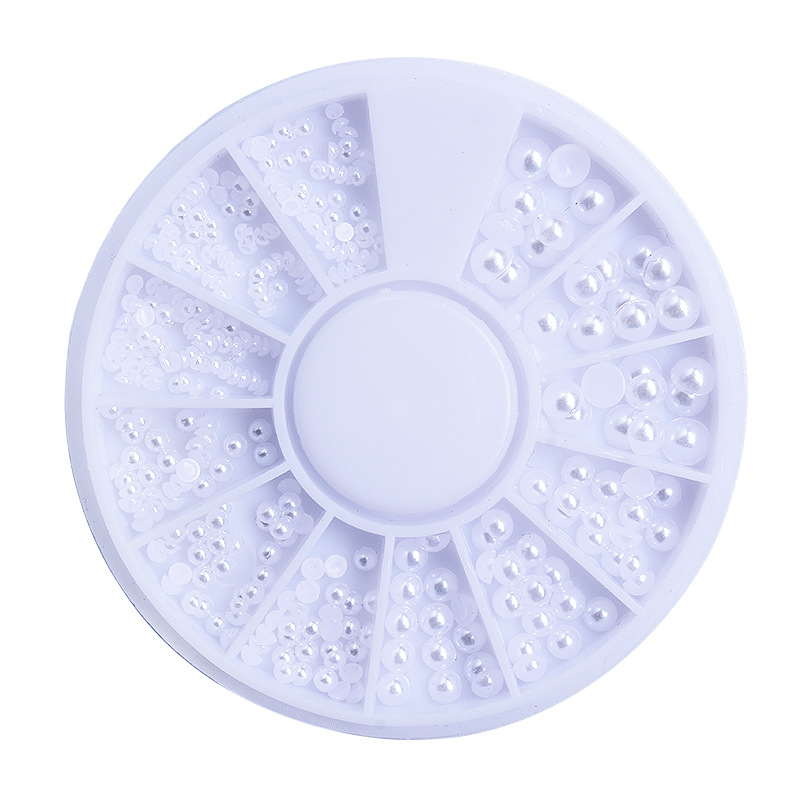 Set ngọc trai nửa trang trí móng