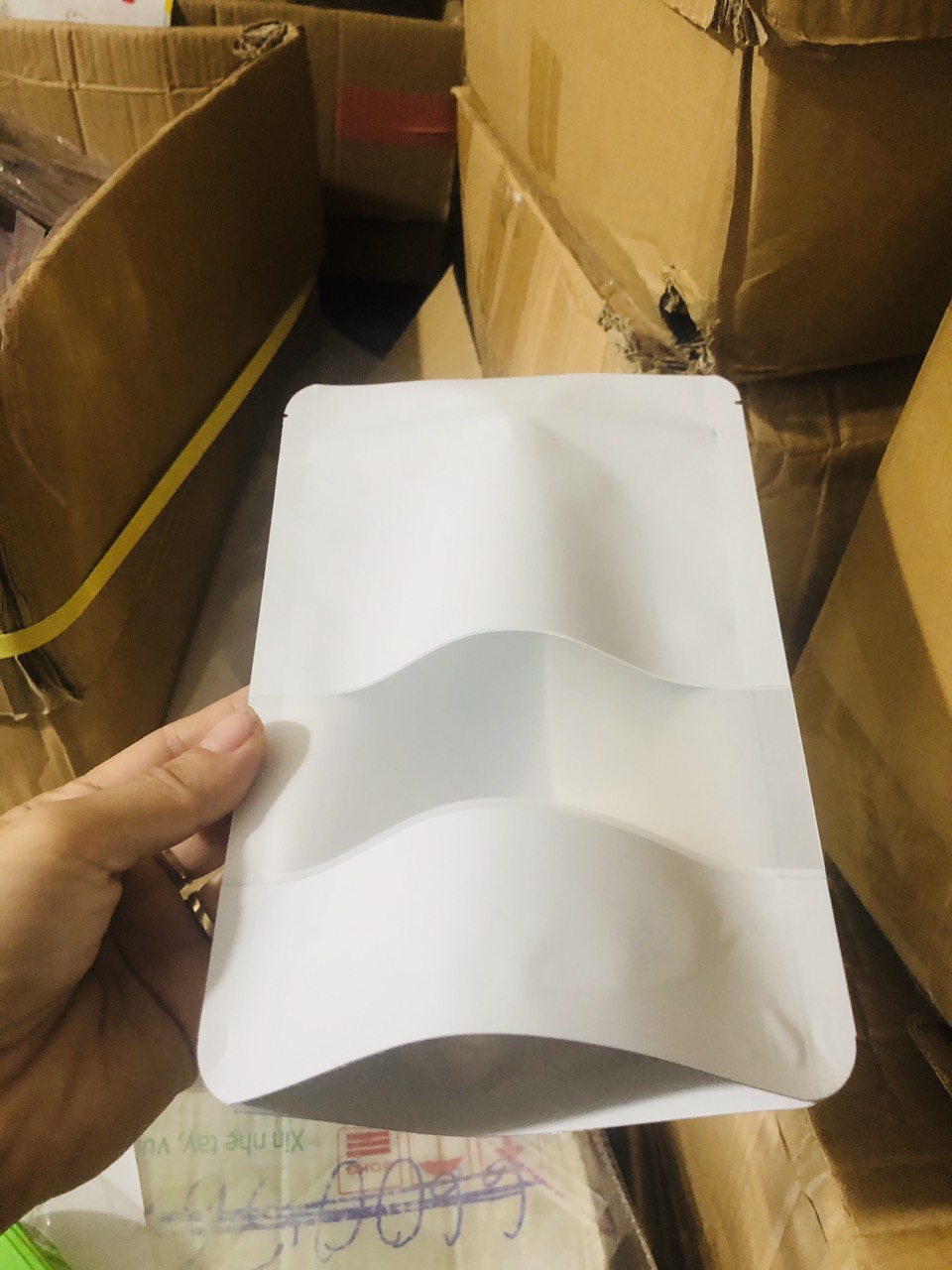 [1kg/size] túi zip sữa cửa sổ tràn đựng bột đậu hạt cafe (mẫu mới có móc khóa - hoặc ko móc khóa)