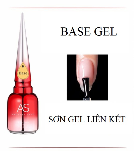 Sơn Gel As BASE TOP 15ML - Chai đỏ
