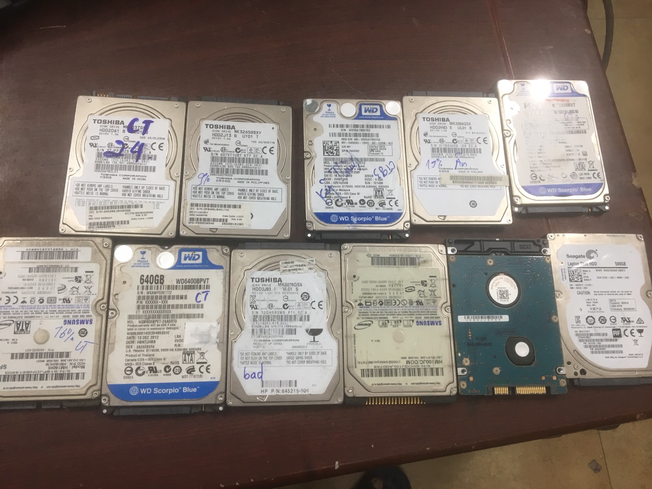 Ổ cứng laptop cũ hỏng bad