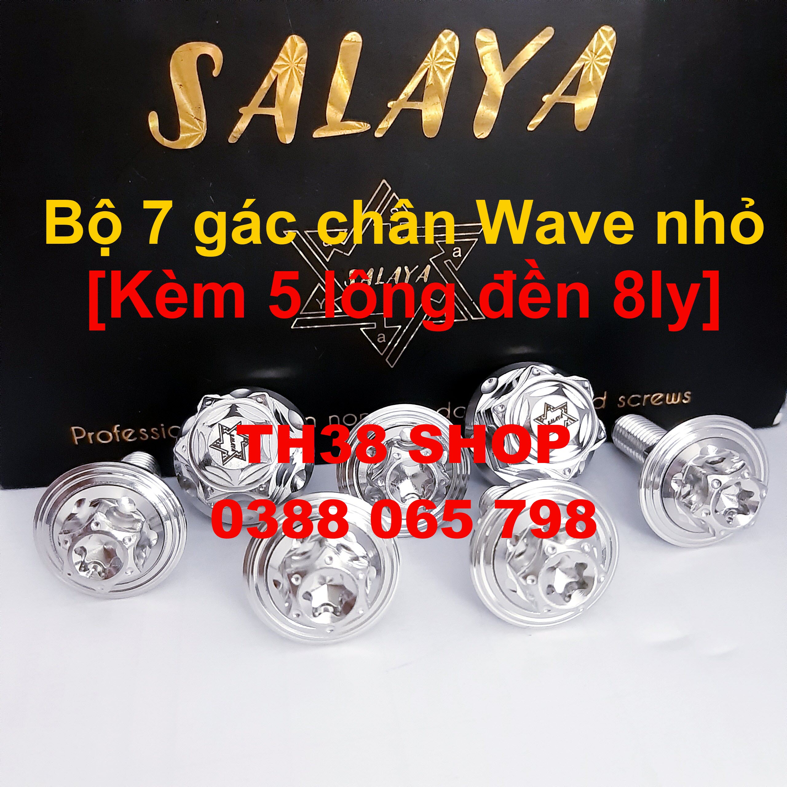 [HCM]ốc gác chân salaya wave nhỏ 7 con [lựa chọn có lông đền bên dưới]