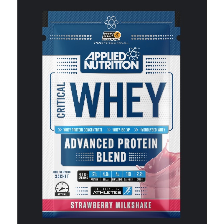 ◎☍  SỮA TĂNG CƠ APPLIED NUTRITION CRITICAL WHEY APPLIED NUTRITION SAMPLE 1 LẦN DÙNG
