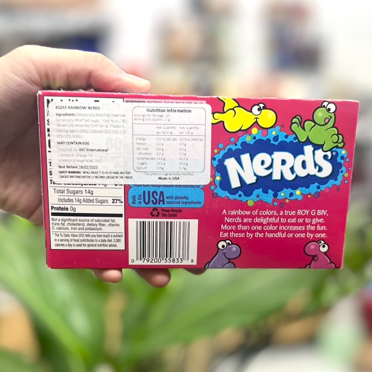 (HÀNG ÚC) Kẹo cầu vồng Nerds 141GR