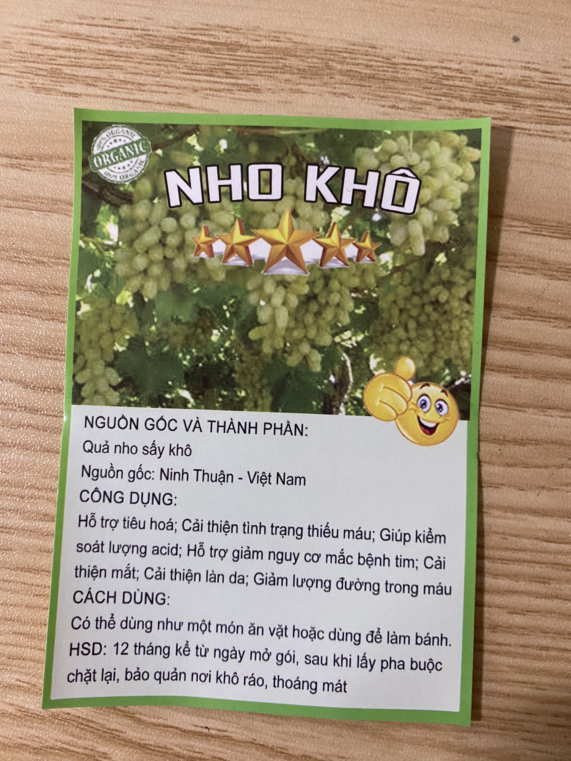 Nho xanh sấy khô , nho khô ninh thuận, ngon ngọt, thơm ngon bổ dưỡng, hàng chất lượng cao