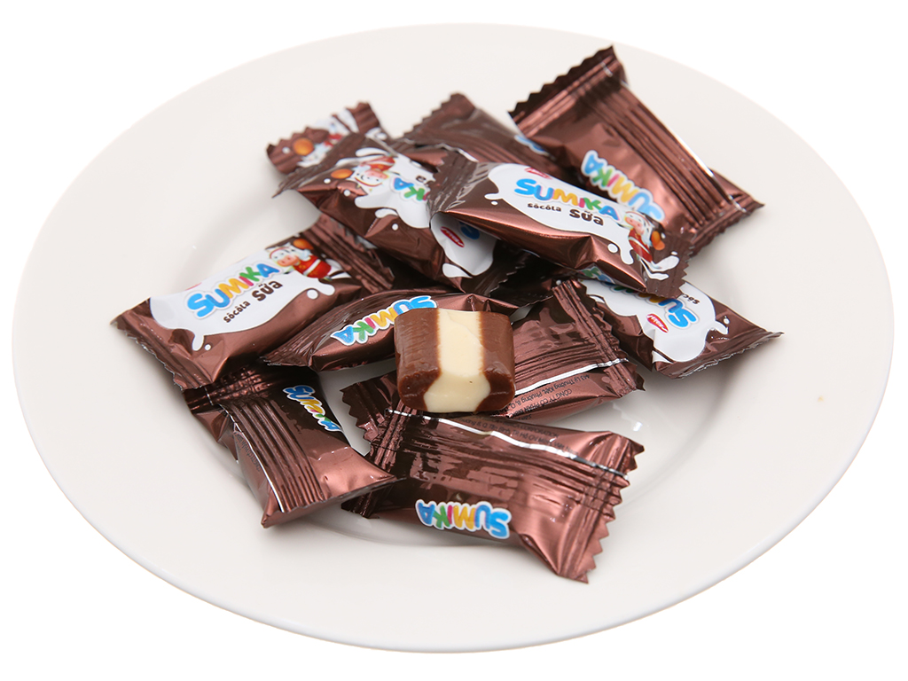 Kẹo Mềm Hương Sữa Sôcôla Chocolate Sumika Bibica (Gói 140g)
