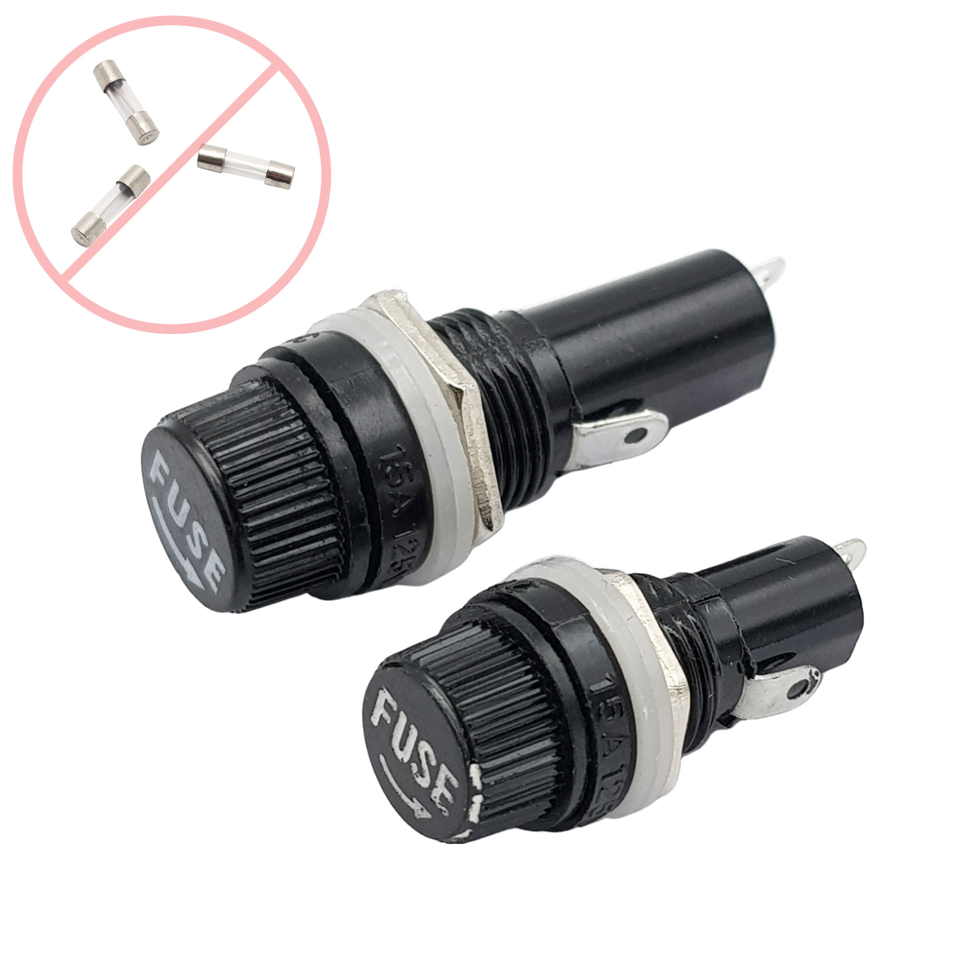 Đế cầu chì ống Fuse (chưa gồm cầu chì)